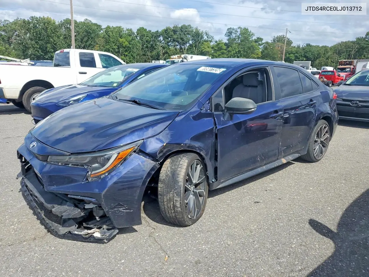 TOYOTA COROLLA 2020, VIN JTDS4RCE0LJ013712