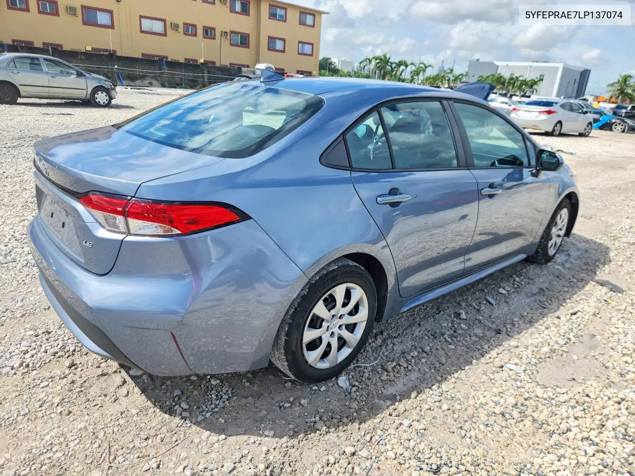 2020 TOYOTA COROLLA VIN 5YFEPRAE7LP137074 — фото 3