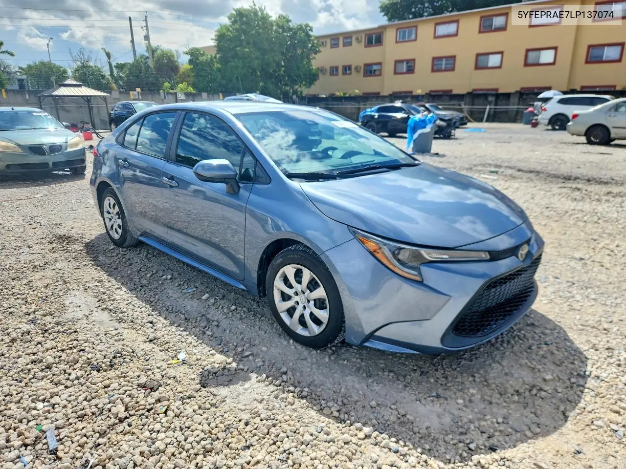2020 TOYOTA COROLLA VIN 5YFEPRAE7LP137074 — фото 4