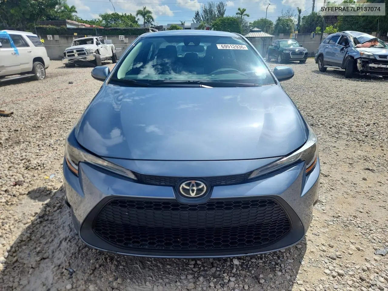 2020 TOYOTA COROLLA VIN 5YFEPRAE7LP137074 — фото 5