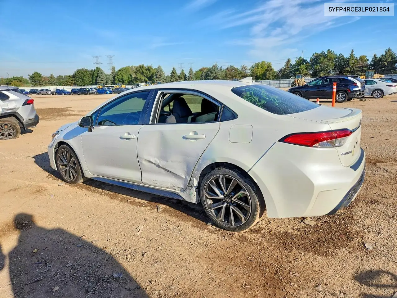 2020 TOYOTA COROLLA VIN 5YFP4RCE3LP021854 — фото 3