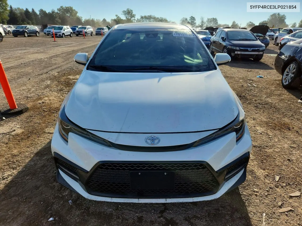 TOYOTA COROLLA 2020, VIN 5YFP4RCE3LP021854