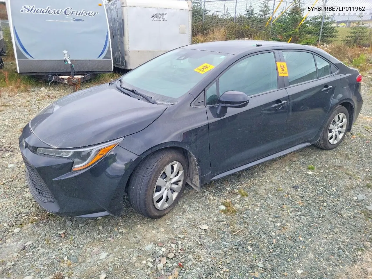 TOYOTA COROLLA 2020, VIN 5YFBPRBE7LP011962