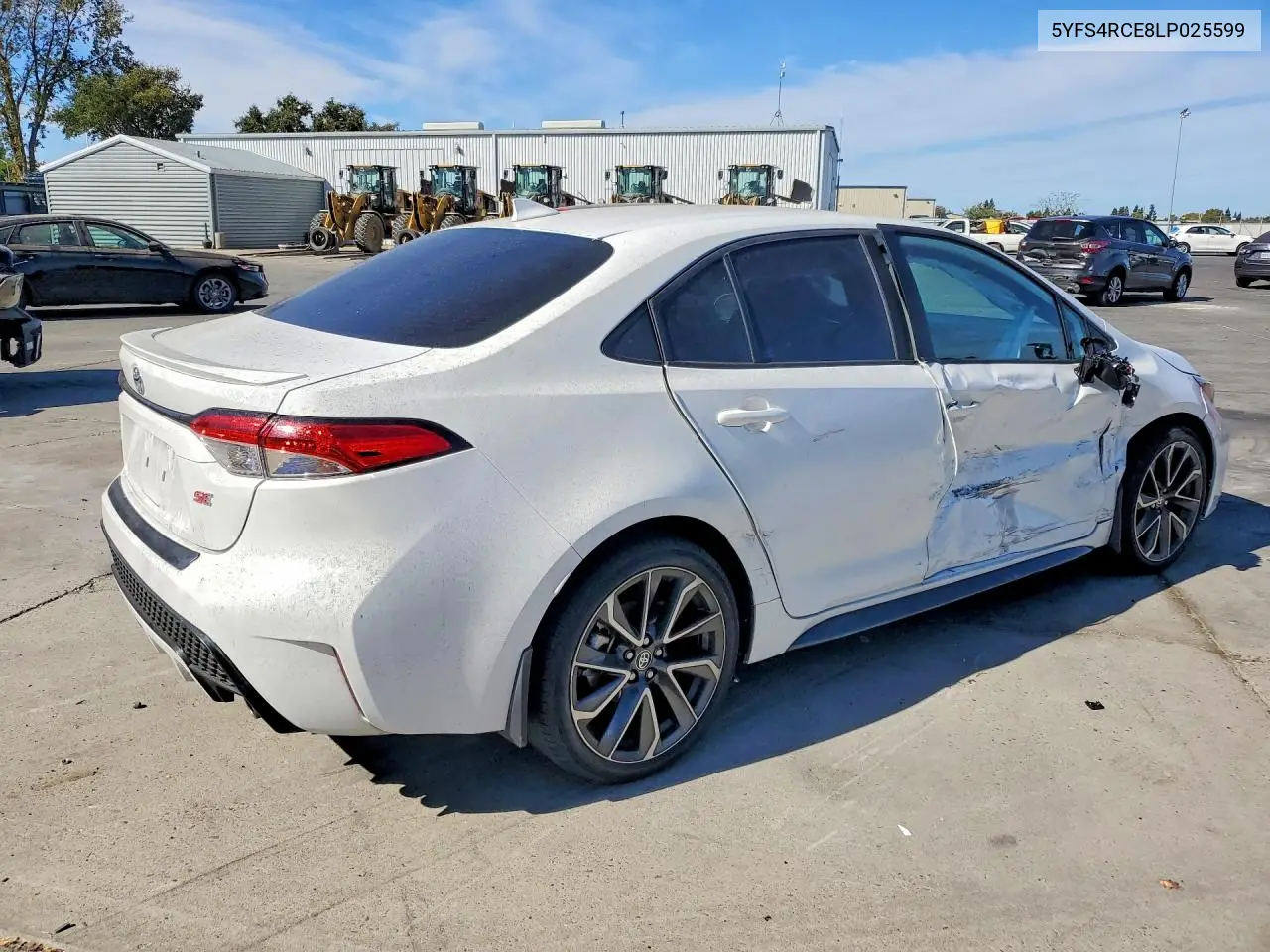 2020 TOYOTA COROLLA VIN 5YFS4RCE8LP025599 — фото 3