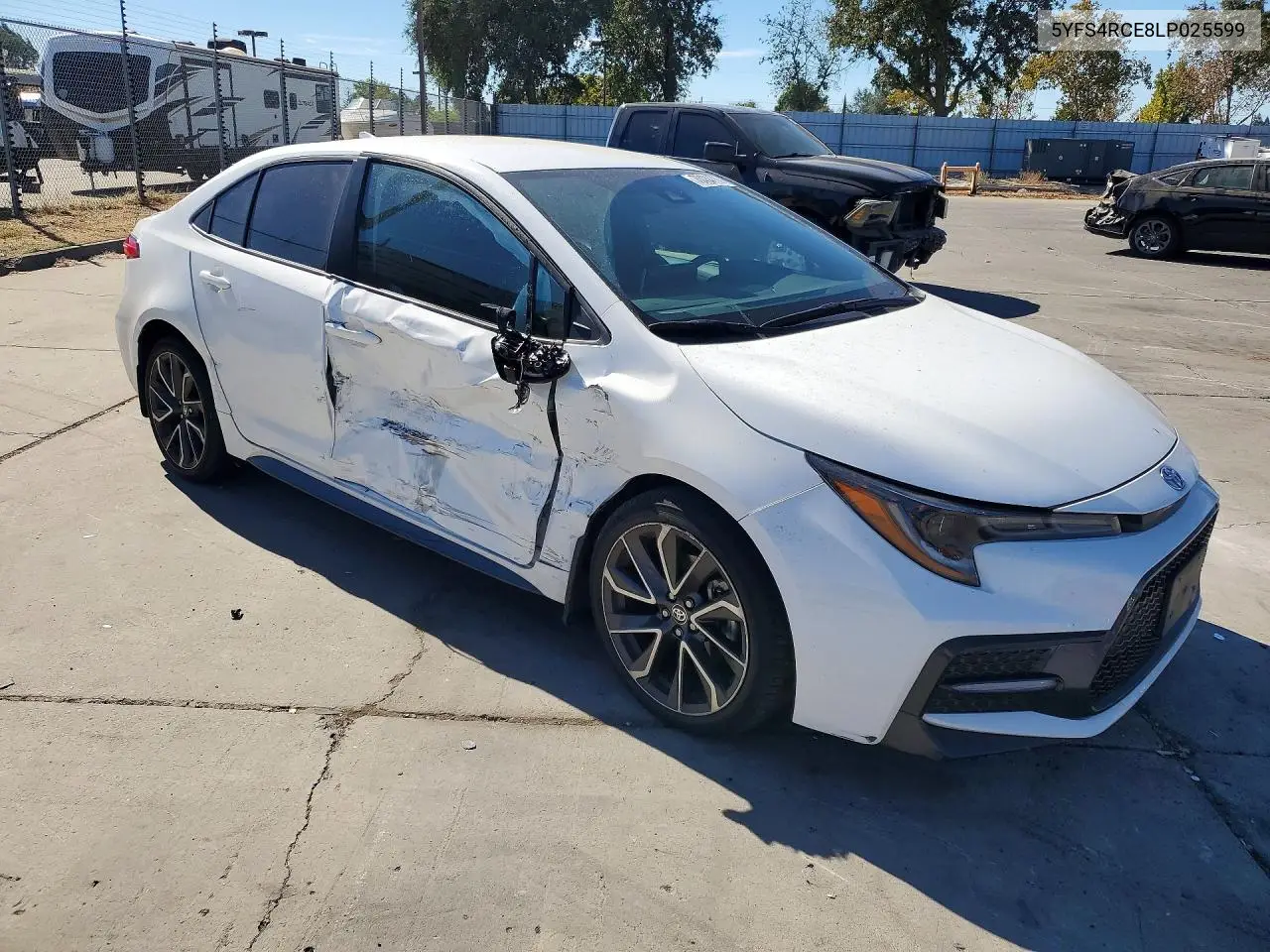 2020 TOYOTA COROLLA VIN 5YFS4RCE8LP025599 — фото 4