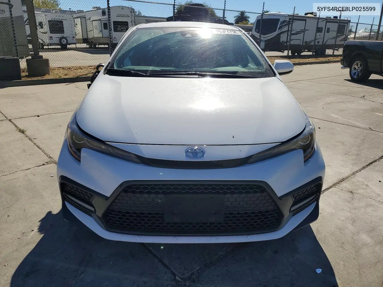 2020 TOYOTA COROLLA VIN 5YFS4RCE8LP025599 — фото 5