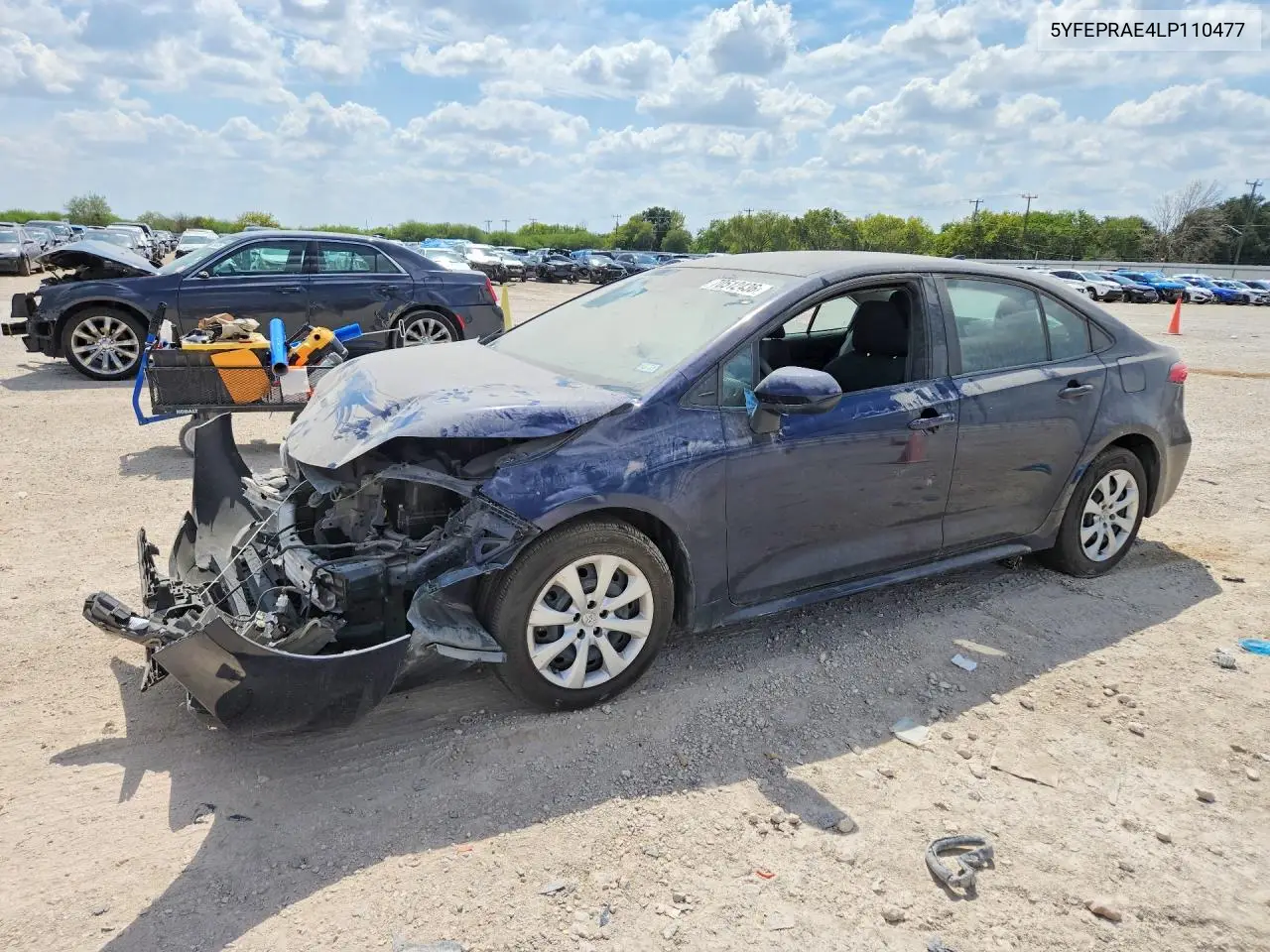 TOYOTA COROLLA 2020, VIN 5YFEPRAE4LP110477