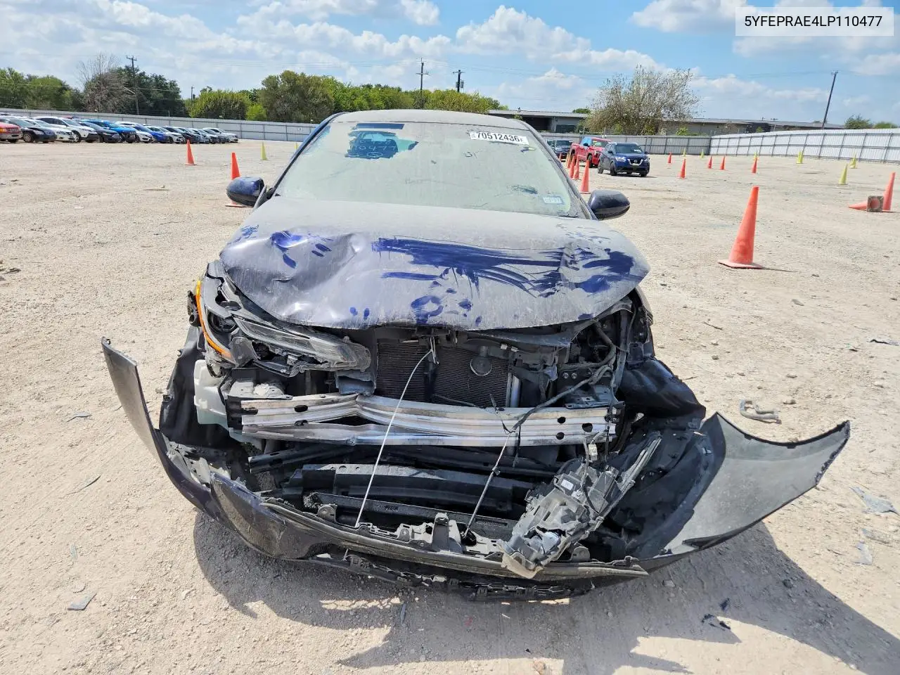 2020 TOYOTA COROLLA VIN 5YFEPRAE4LP110477 — фото 5