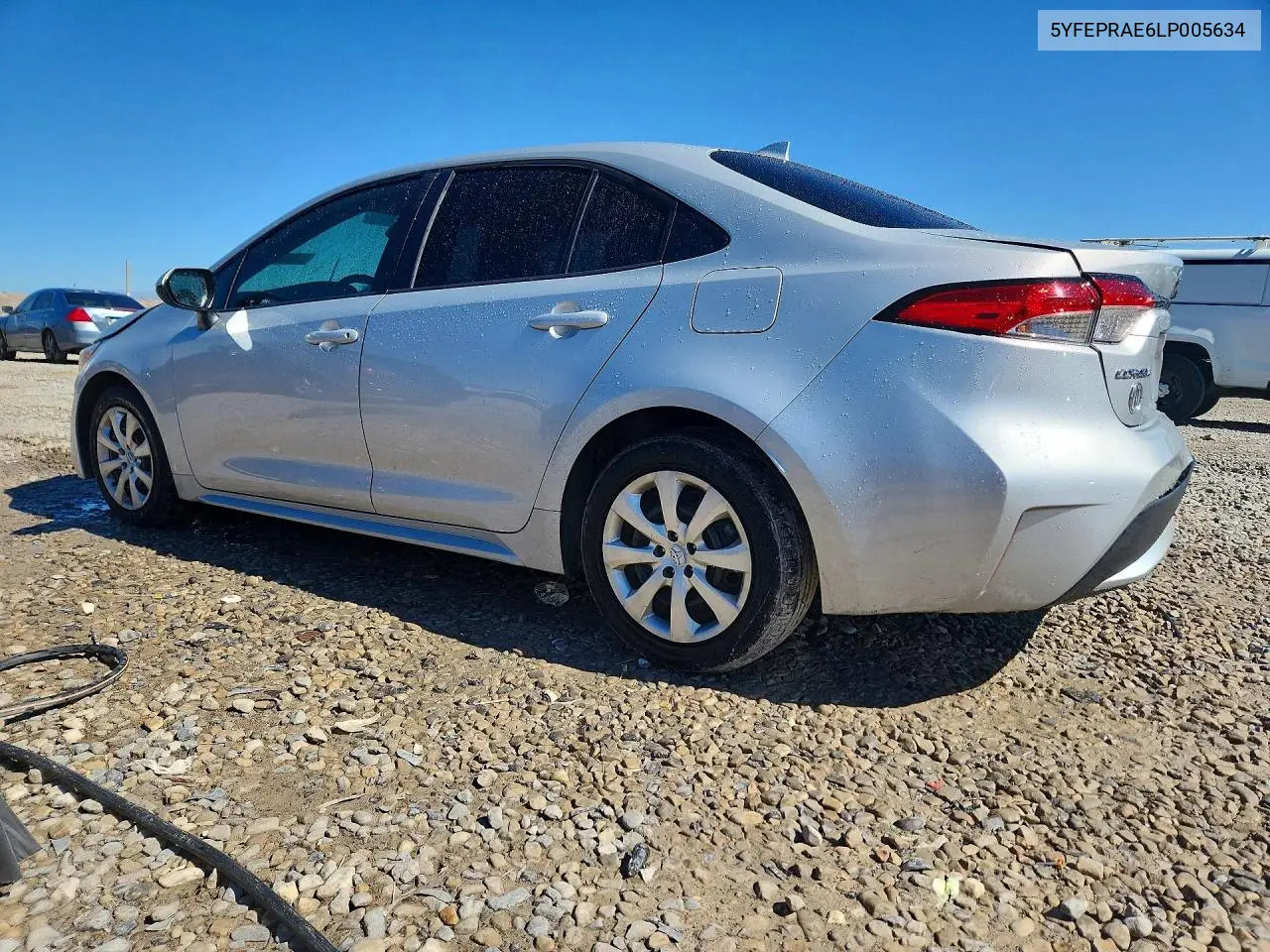 2020 TOYOTA COROLLA VIN 5YFEPRAE6LP005634 — фото 2