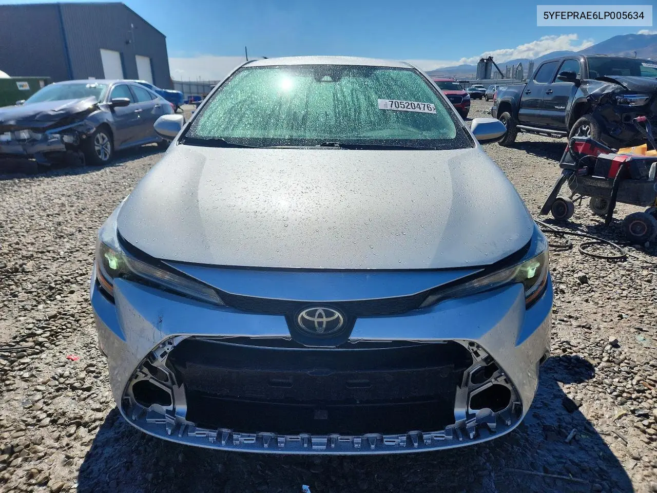 2020 TOYOTA COROLLA VIN 5YFEPRAE6LP005634 — фото 5