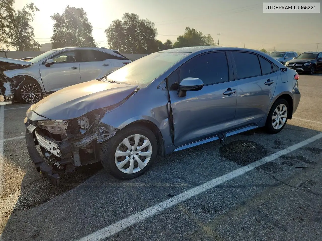 TOYOTA COROLLA 2020, VIN JTDEPRAE0LJ065221