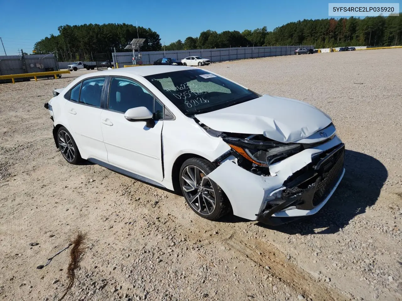 2020 TOYOTA COROLLA VIN 5YFS4RCE2LP035920 — фото 4