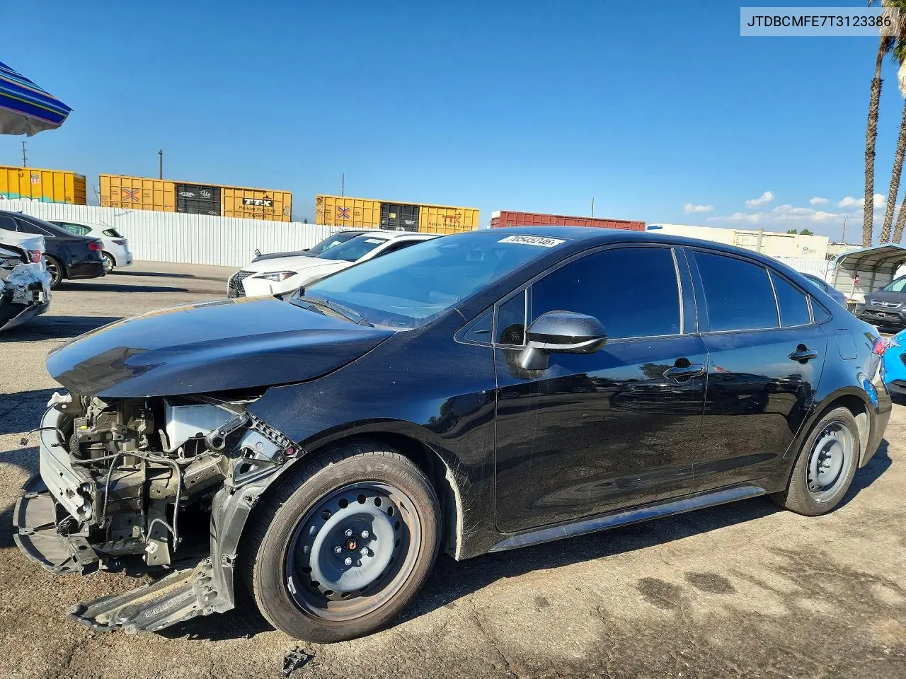 TOYOTA COROLLA 2020, VIN JTDBCMFE7T3123386