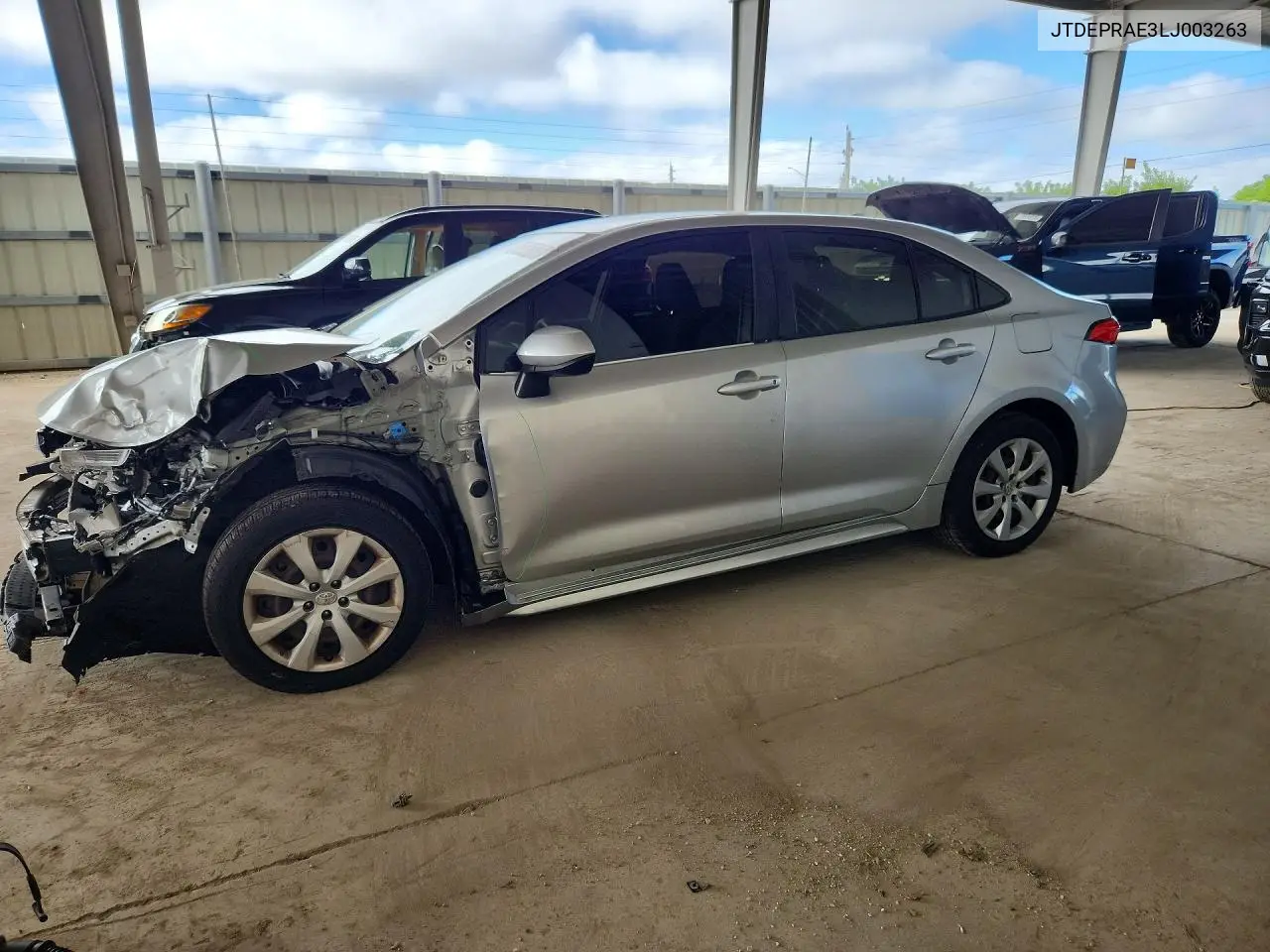 TOYOTA COROLLA 2020, VIN JTDEPRAE3LJ003263