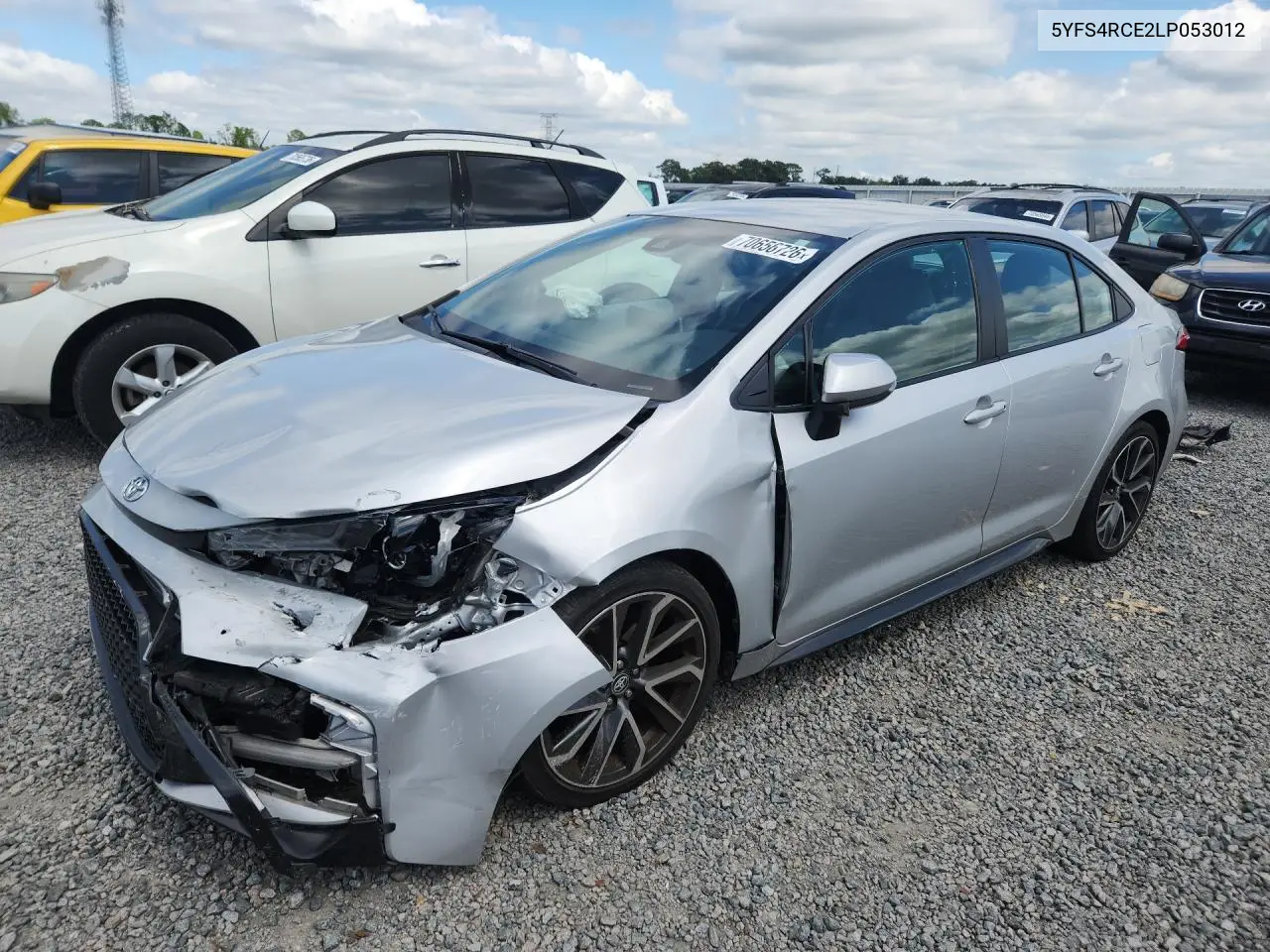 TOYOTA COROLLA 2020, VIN 5YFS4RCE2LP053012