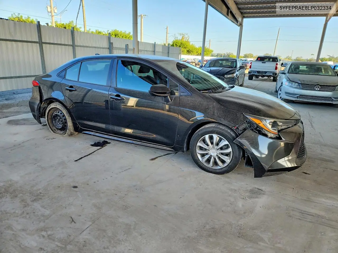 2020 TOYOTA COROLLA VIN 5YFEPRAE8LP032334 — фото 4