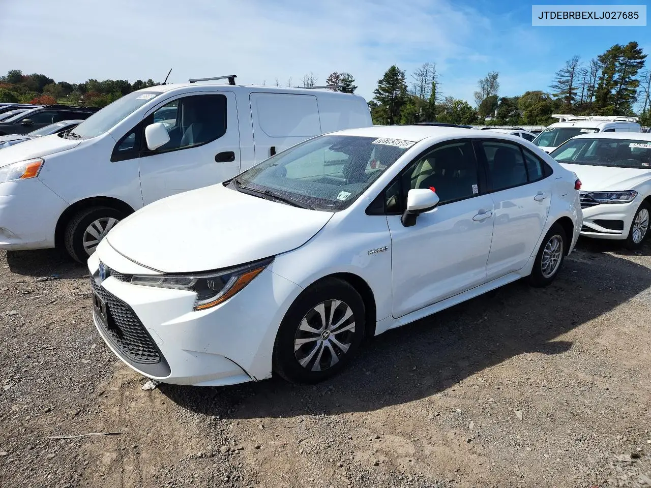 TOYOTA COROLLA 2020, VIN JTDEBRBEXLJ027685