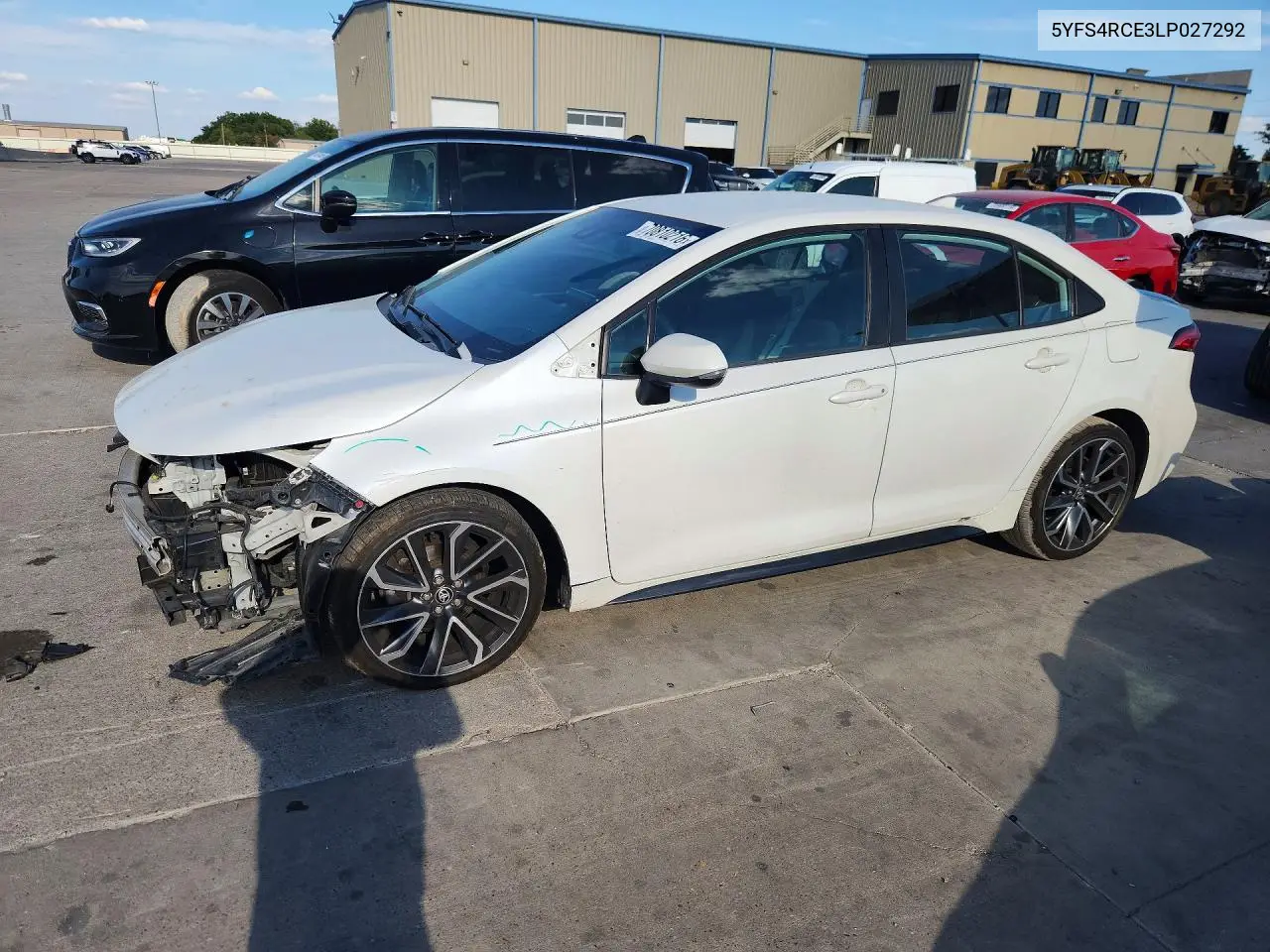 TOYOTA COROLLA 2020, VIN 5YFS4RCE3LP027292