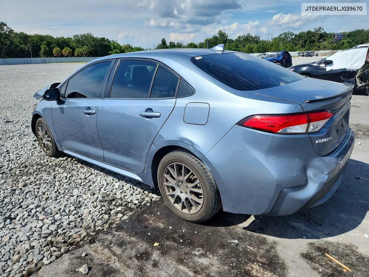 2020 TOYOTA COROLLA VIN JTDEPRAE9LJ039670 — фото 2