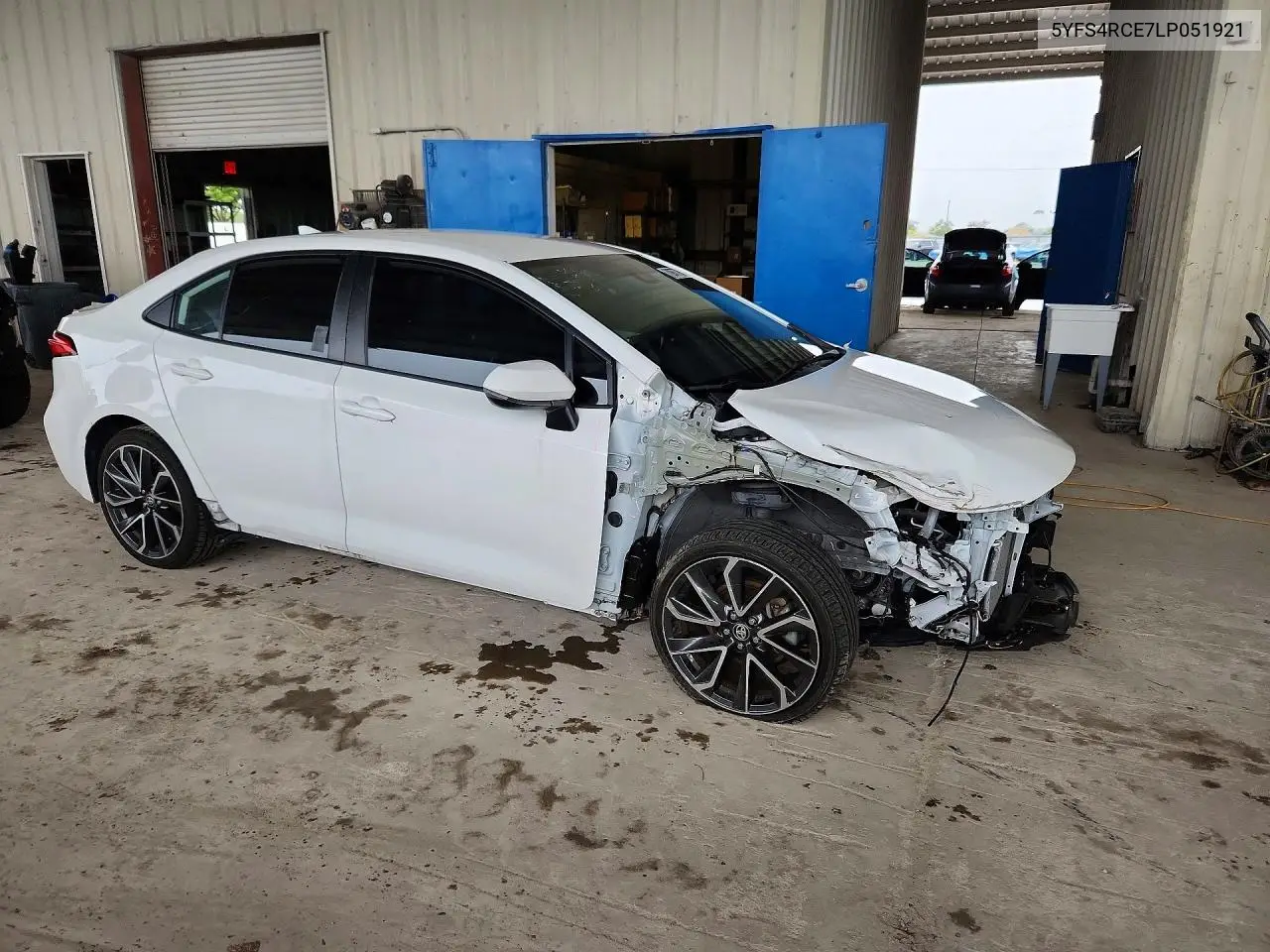 2020 TOYOTA COROLLA VIN 5YFS4RCE7LP051921 — фото 4