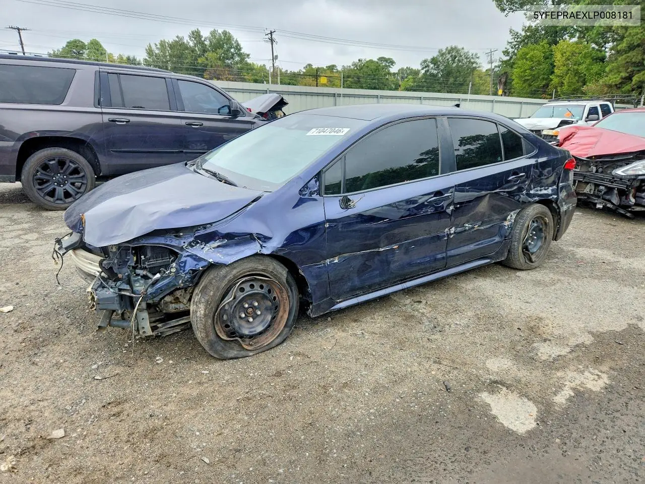 TOYOTA COROLLA 2020, VIN 5YFEPRAEXLP008181