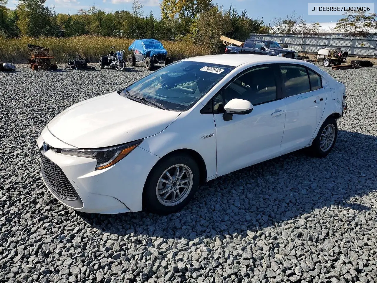 TOYOTA COROLLA 2020, VIN JTDEBRBE7LJ029006
