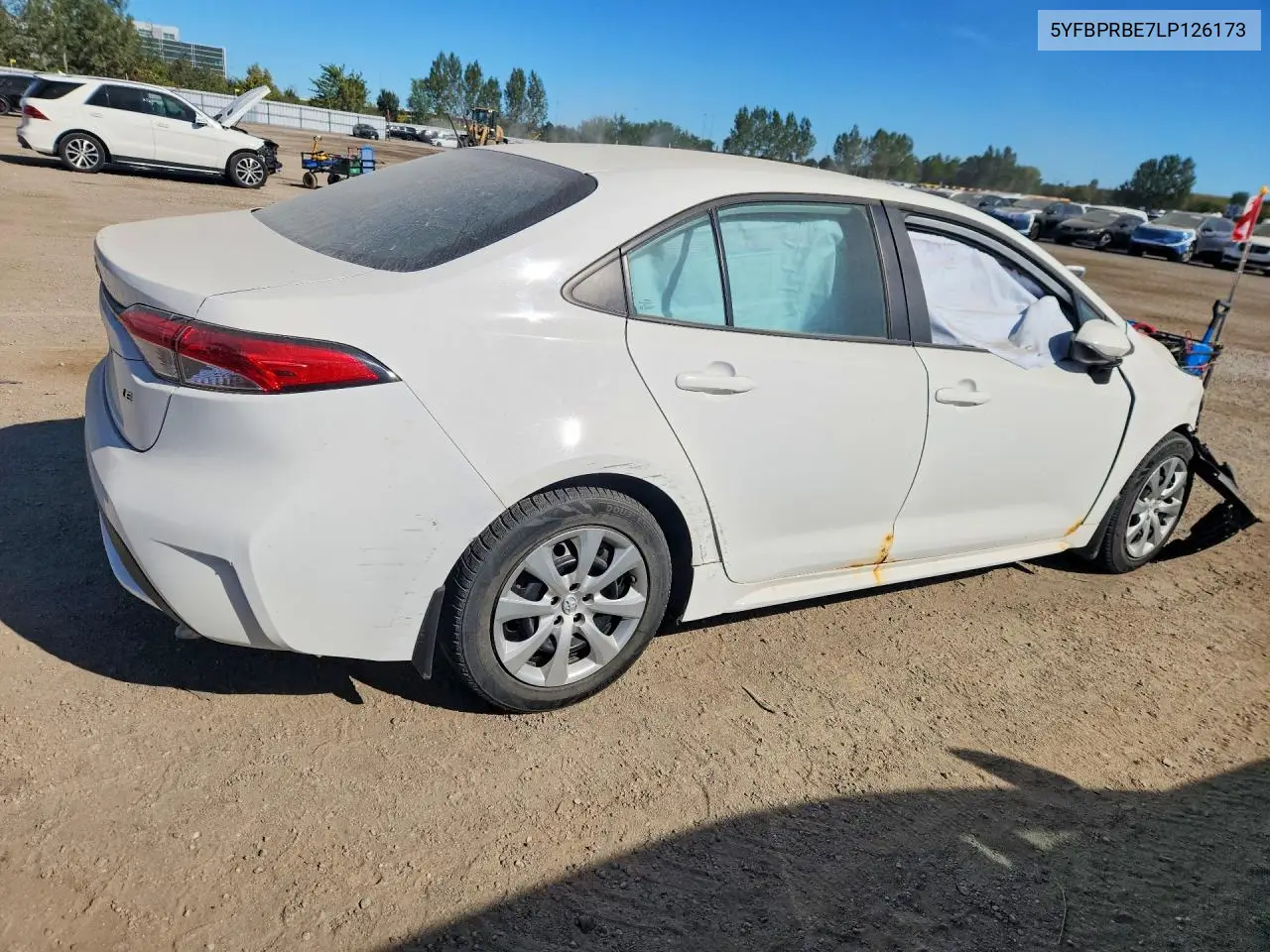 2020 TOYOTA COROLLA VIN 5YFBPRBE7LP126173 — фото 3