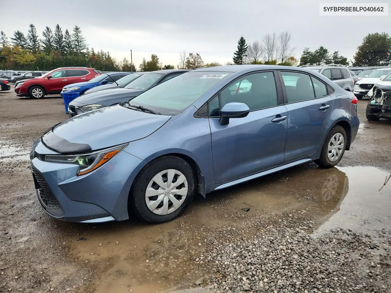 TOYOTA COROLLA 2020, VIN 5YFBPRBE8LP040662