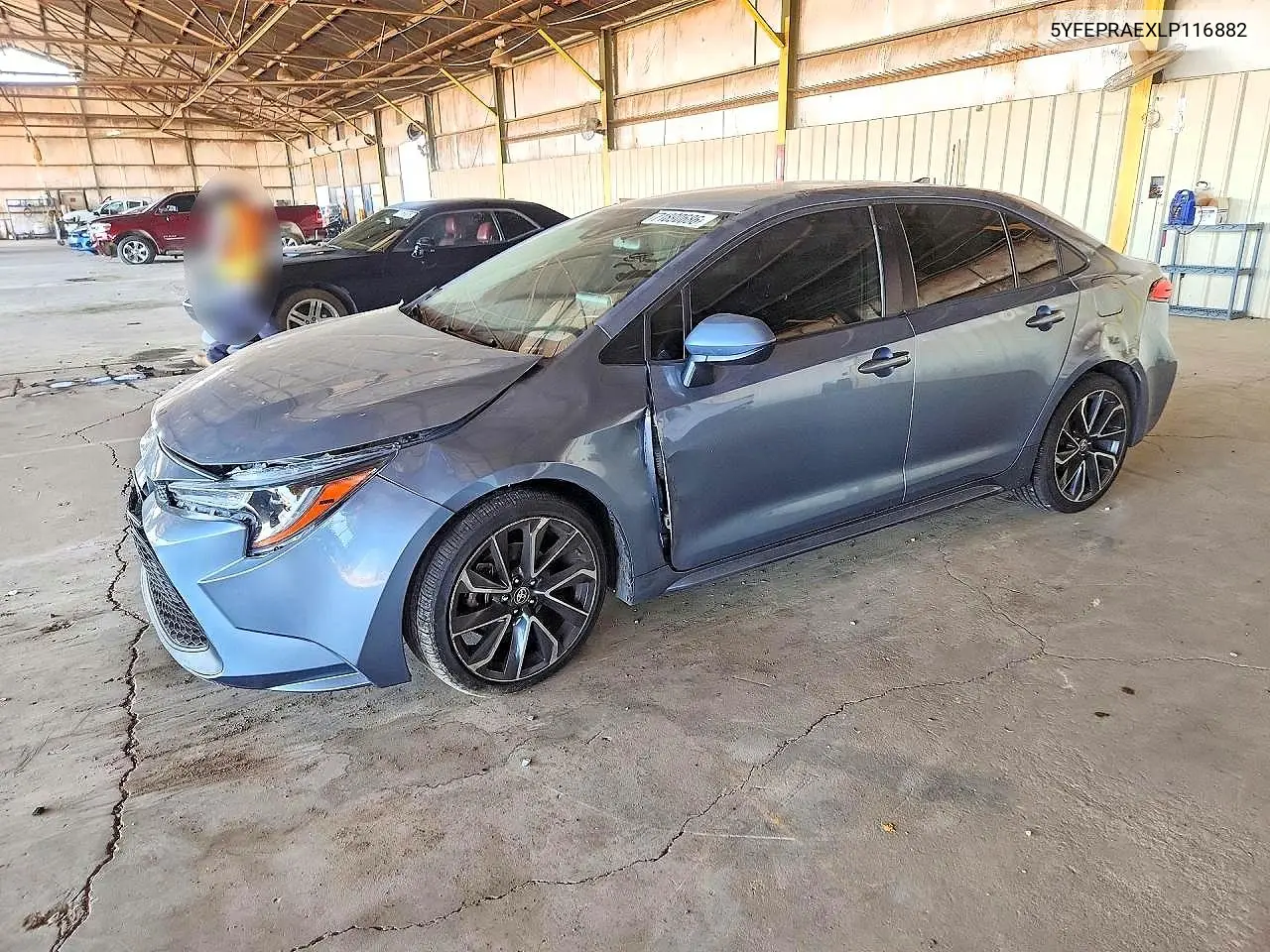 TOYOTA COROLLA 2020, VIN 5YFEPRAEXLP116882