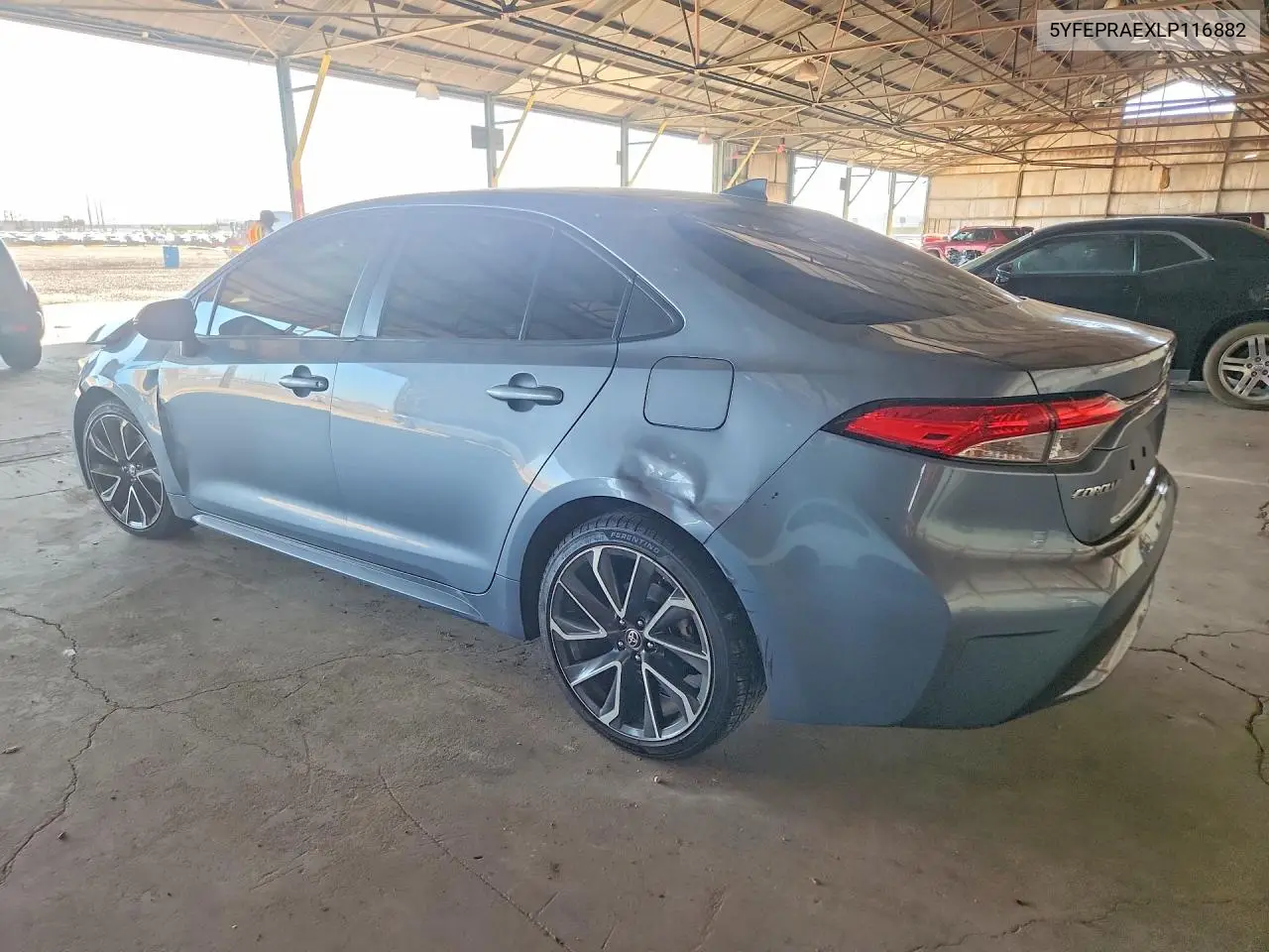 2020 TOYOTA COROLLA VIN 5YFEPRAEXLP116882 — фото 2