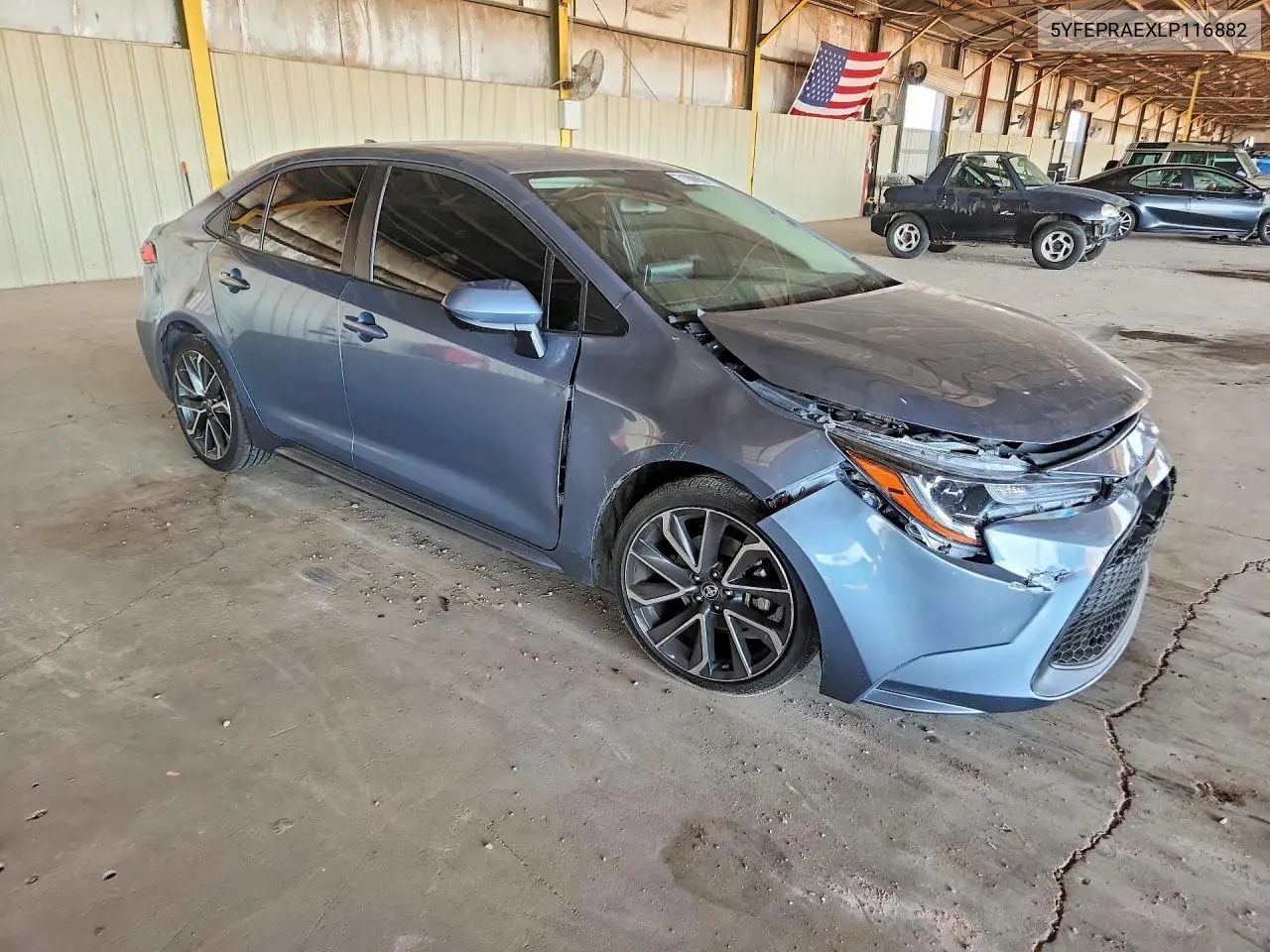 2020 TOYOTA COROLLA VIN 5YFEPRAEXLP116882 — фото 4