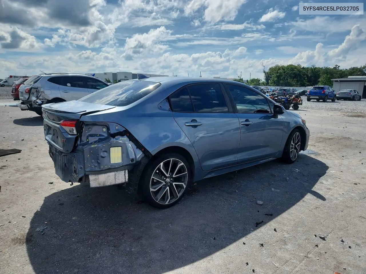 2020 TOYOTA COROLLA VIN 5YFS4RCE5LP032705 — фото 3