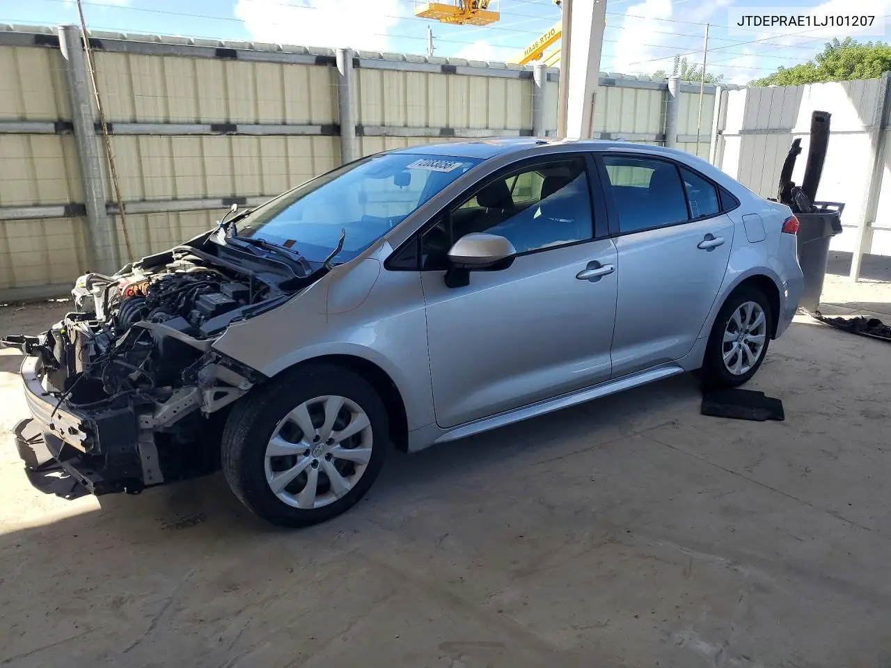 TOYOTA COROLLA 2020, VIN JTDEPRAE1LJ101207