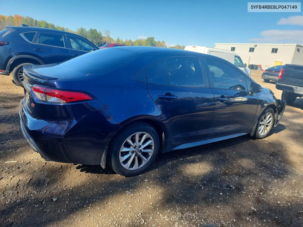 2020 TOYOTA COROLLA VIN 5YFB4RBE8LP047149 — фото 3