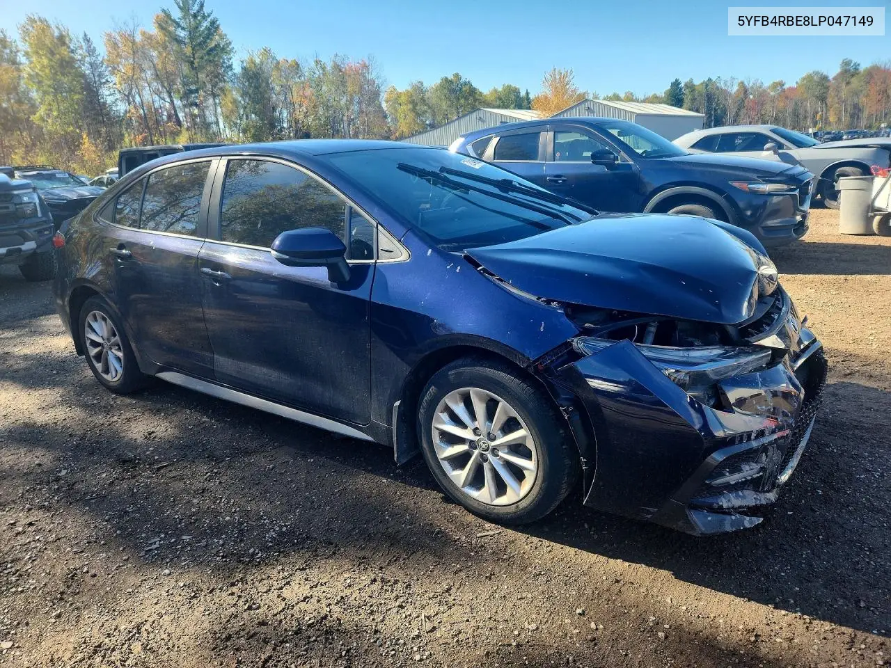 2020 TOYOTA COROLLA VIN 5YFB4RBE8LP047149 — фото 4