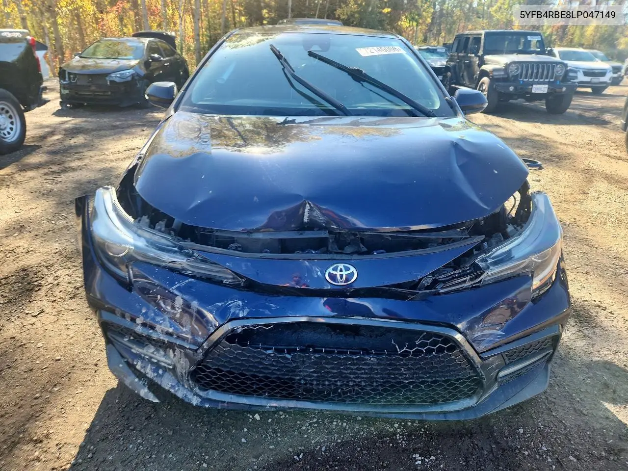 2020 TOYOTA COROLLA VIN 5YFB4RBE8LP047149 — фото 5