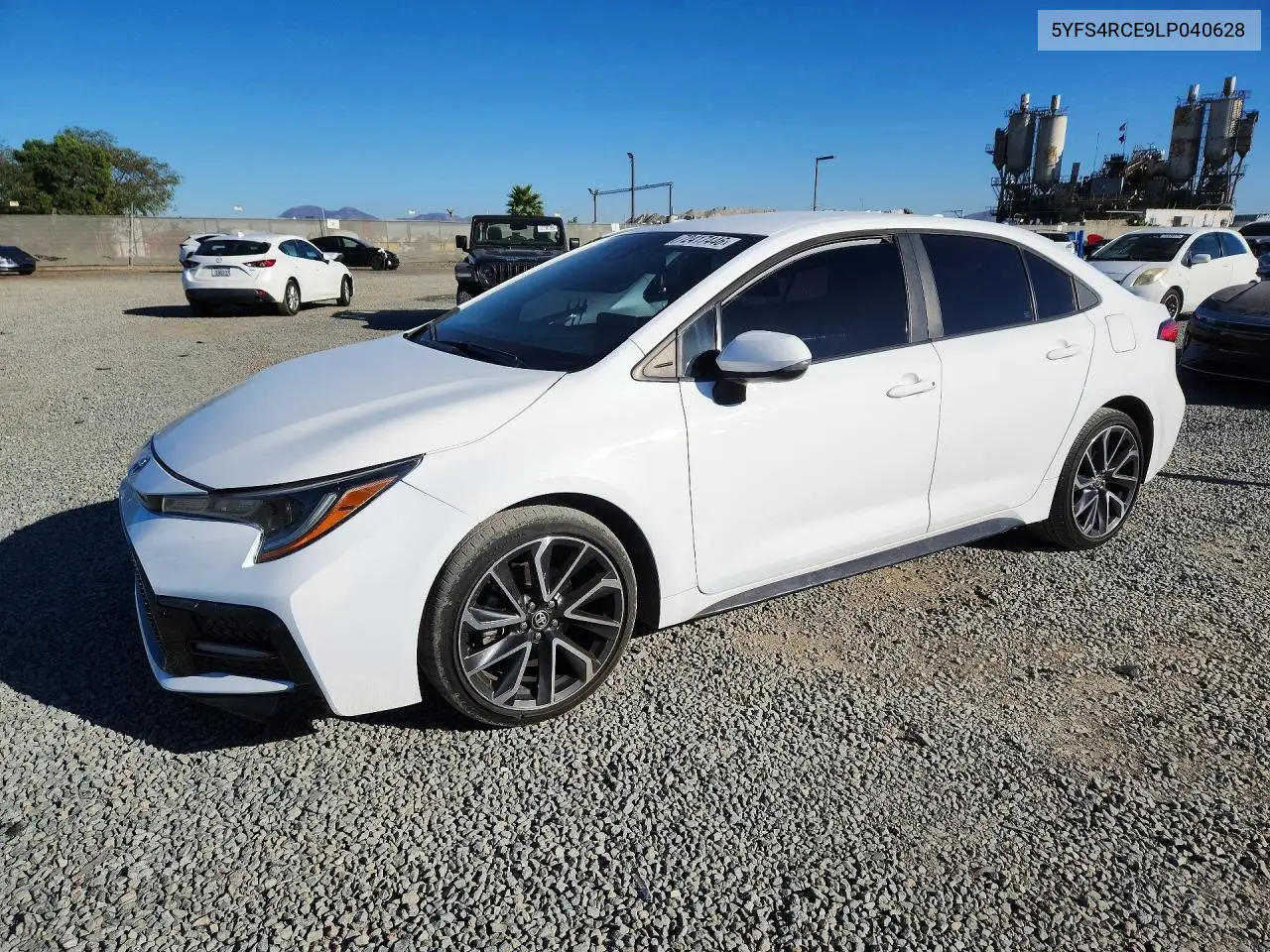 TOYOTA COROLLA 2020, VIN 5YFS4RCE9LP040628