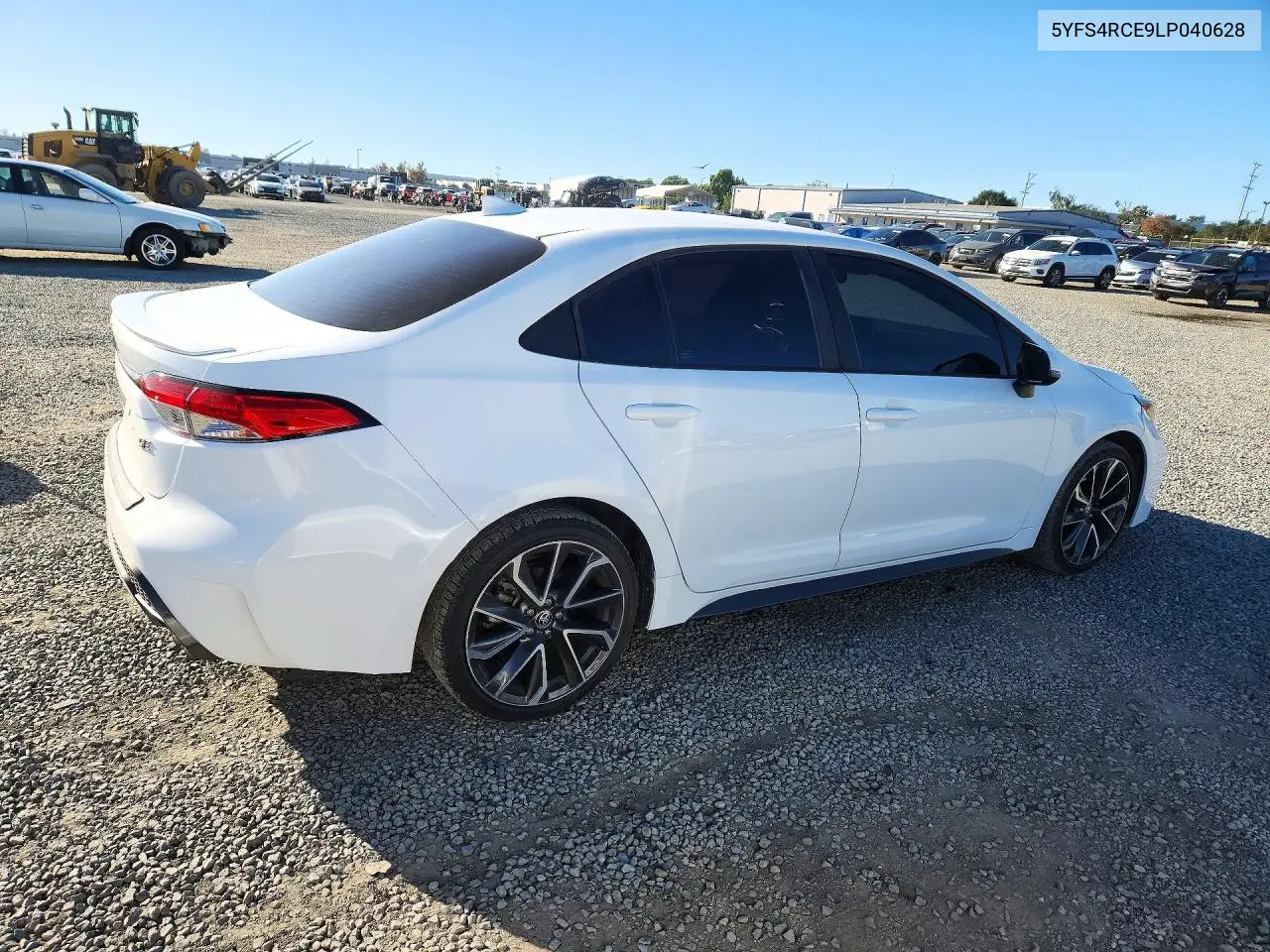 2020 TOYOTA COROLLA VIN 5YFS4RCE9LP040628 — фото 3