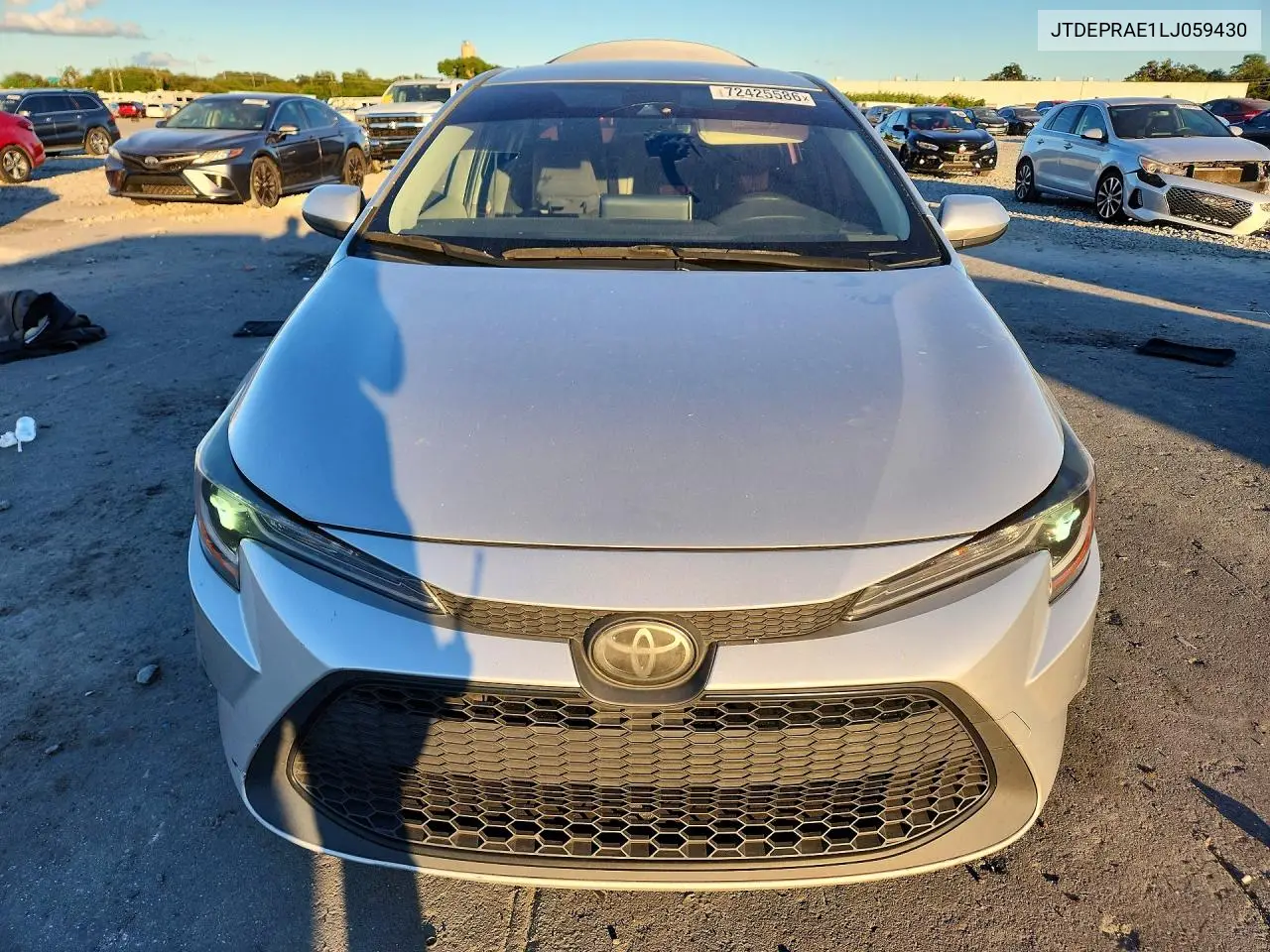 2020 TOYOTA COROLLA VIN JTDEPRAE1LJ059430 — фото 5