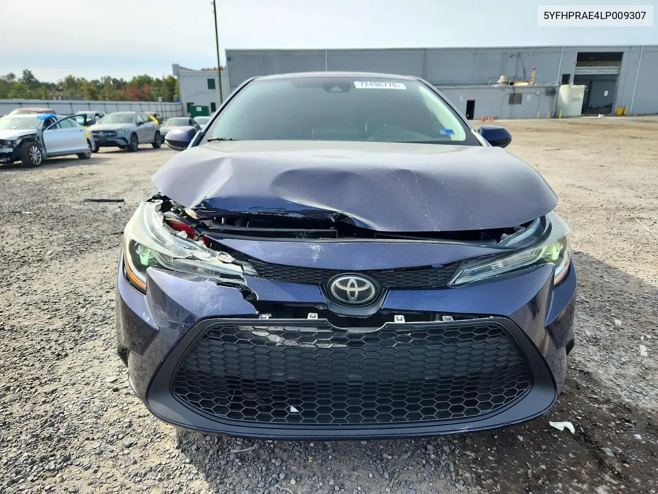 2020 TOYOTA COROLLA VIN 5YFHPRAE4LP009307 — фото 5