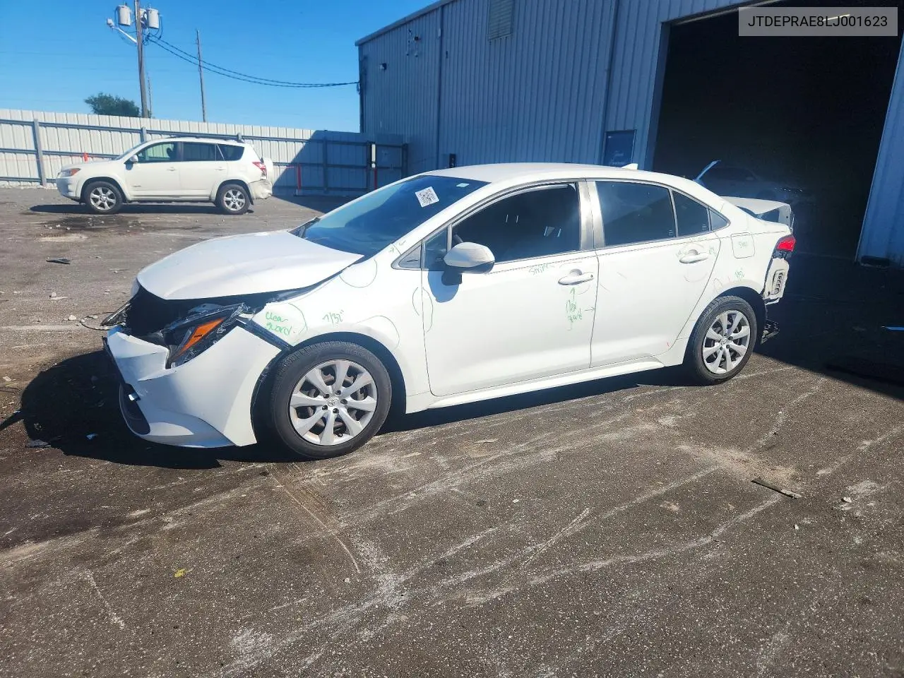TOYOTA COROLLA 2020, VIN JTDEPRAE8LJ001623