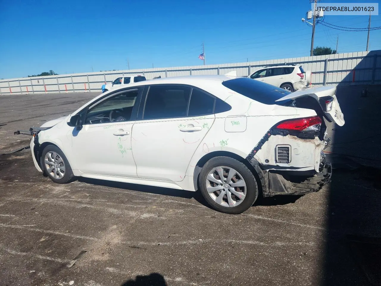 2020 TOYOTA COROLLA VIN JTDEPRAE8LJ001623 — фото 2
