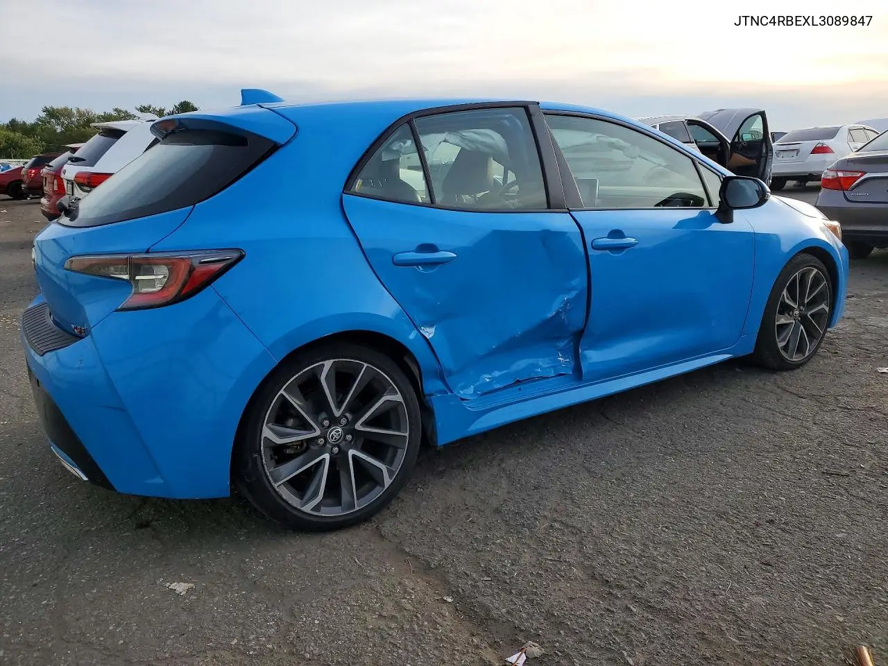 2020 TOYOTA COROLLA VIN JTNC4RBEXL3089847 — фото 3