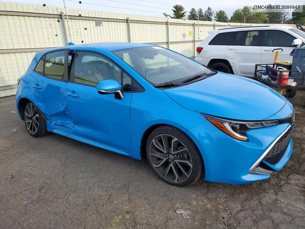 2020 TOYOTA COROLLA VIN JTNC4RBEXL3089847 — фото 4