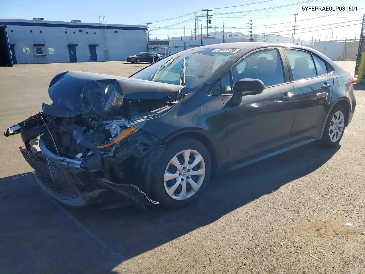 TOYOTA COROLLA 2020, VIN 5YFEPRAE0LP031601