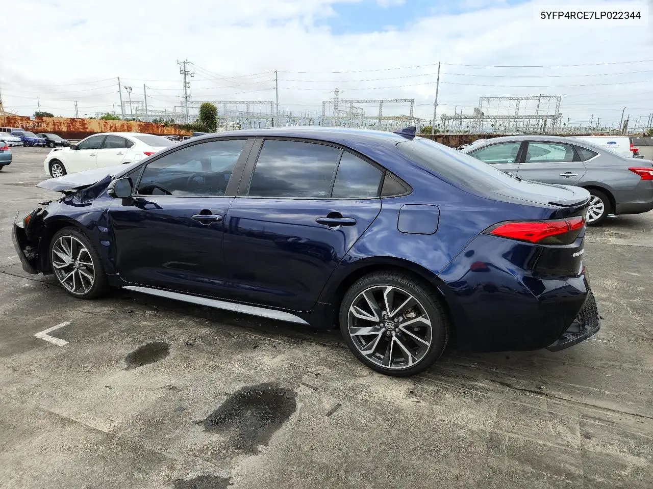 2020 TOYOTA COROLLA VIN 5YFP4RCE7LP022344 — фото 2