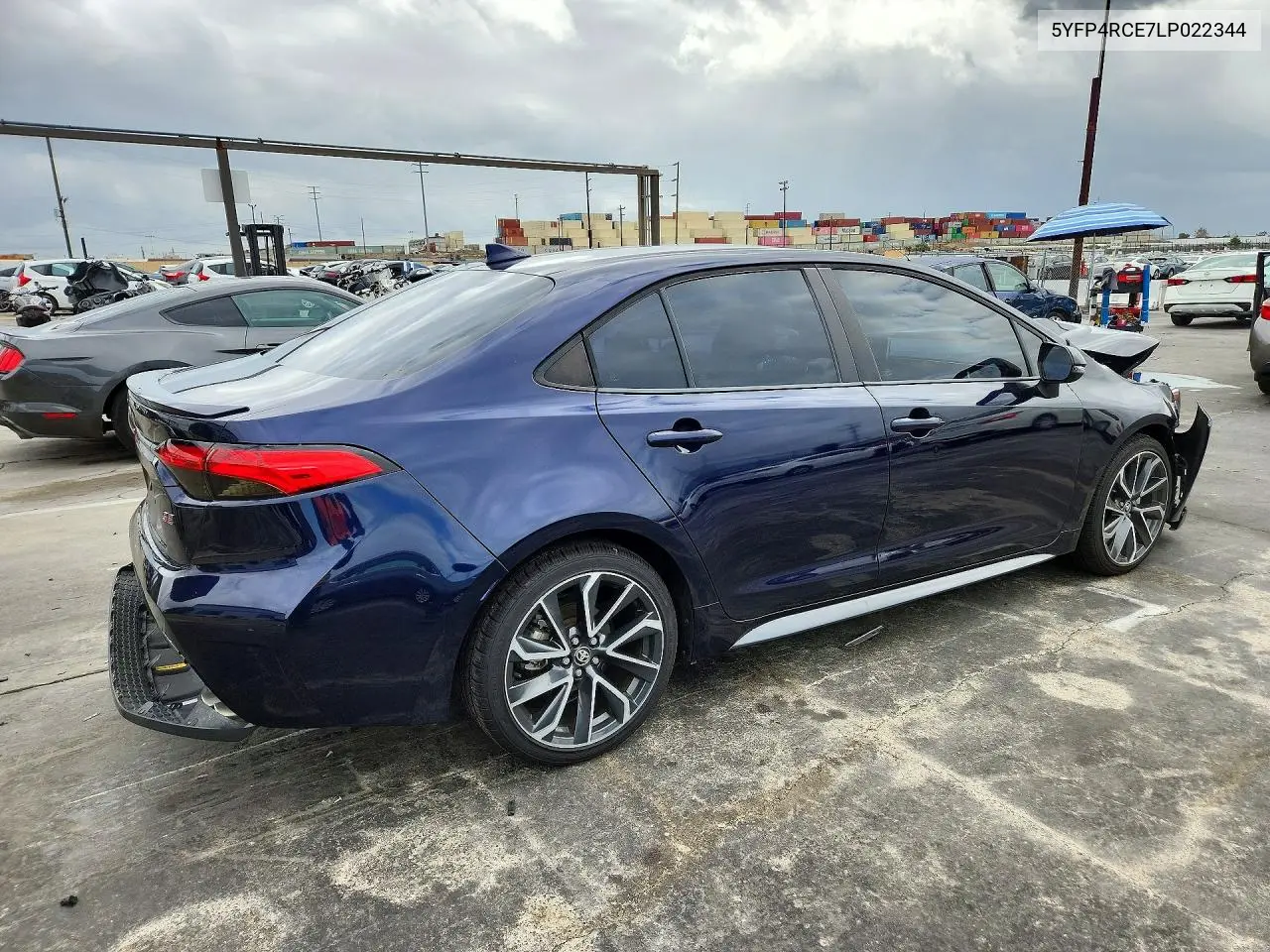 2020 TOYOTA COROLLA VIN 5YFP4RCE7LP022344 — фото 3