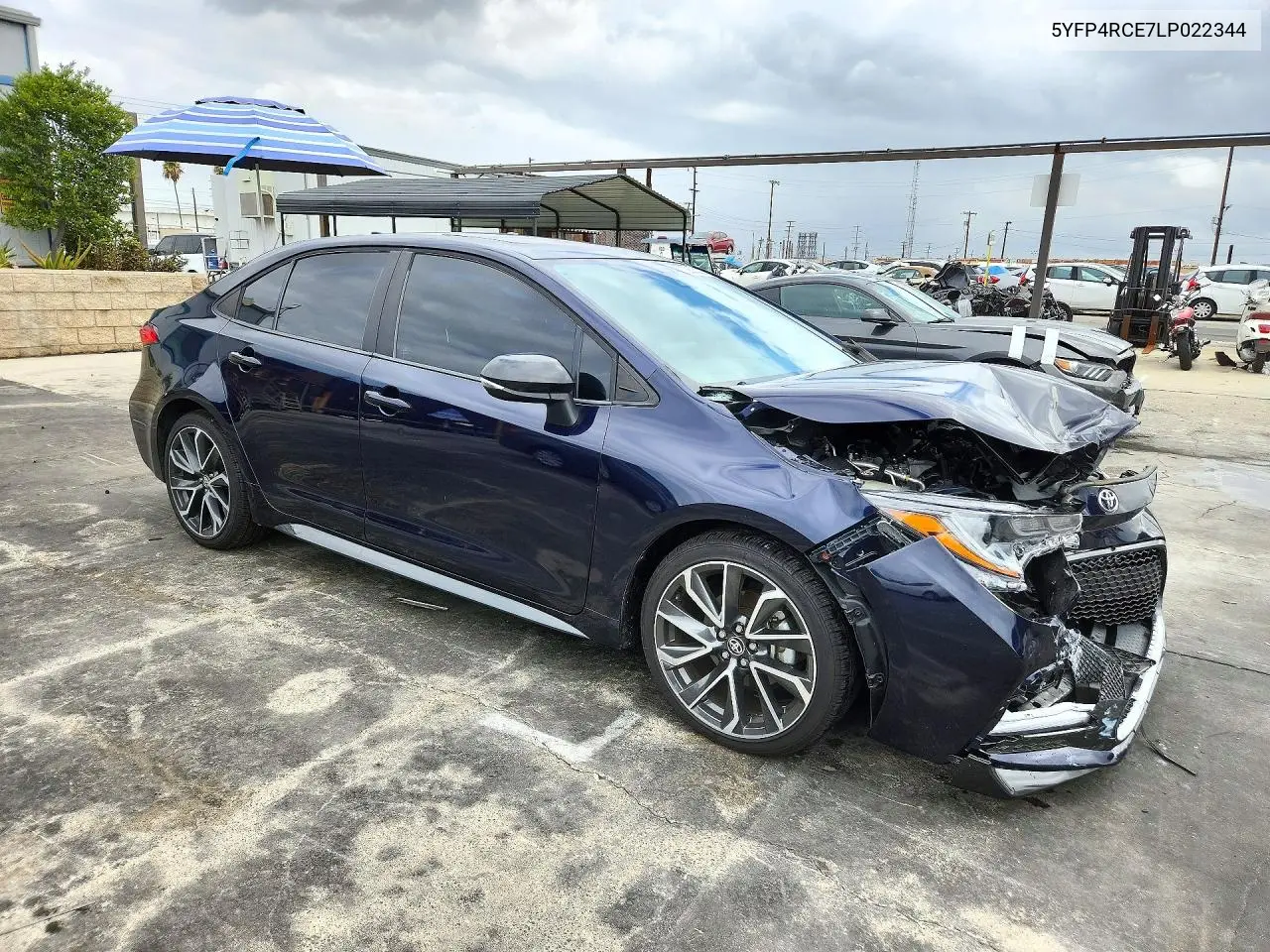 2020 TOYOTA COROLLA VIN 5YFP4RCE7LP022344 — фото 4