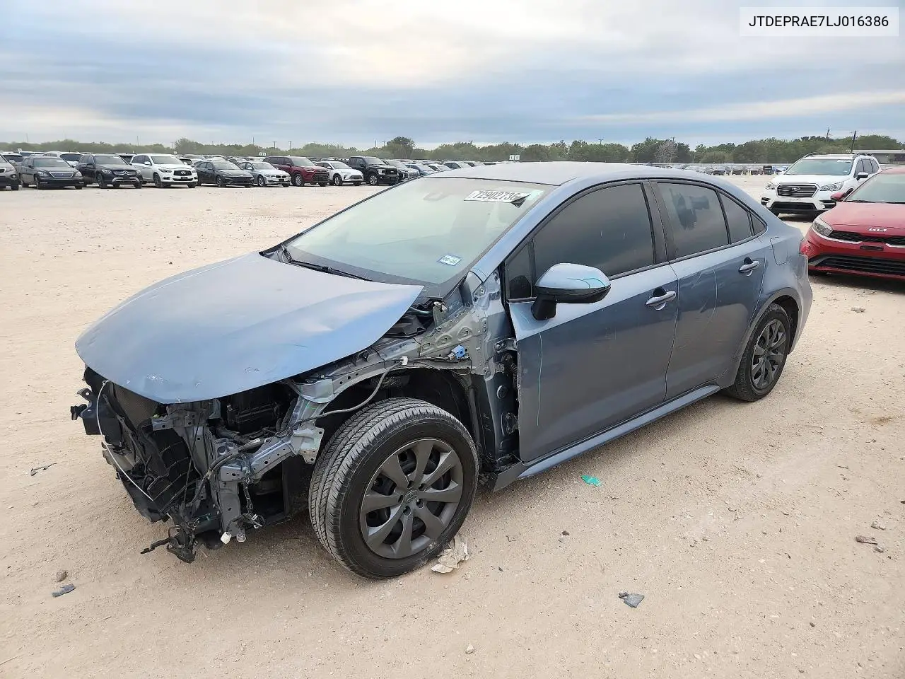 TOYOTA COROLLA 2020, VIN JTDEPRAE7LJ016386