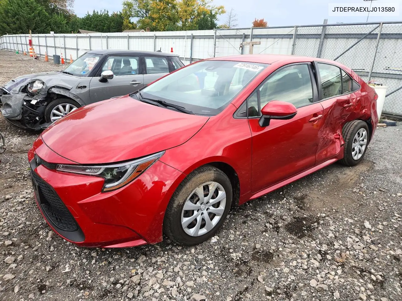 TOYOTA COROLLA 2020, VIN JTDEPRAEXLJ013580